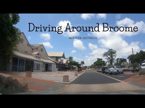Driving around Broome in Western Australia