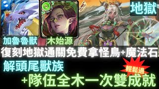 【神魔之塔Tower of Saviors】『鋼鐵加魯魯獸+孤星蒼儡 ‧ 薩麥爾』零石通關【 芳荼的絕命守護 地獄級】『真摰無瑕 ‧ 芳荼』一次雙成就!免費拿人面怪鳥 ＿輕鬆過