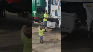Little Boy Surprises His Favorite Garbagemen