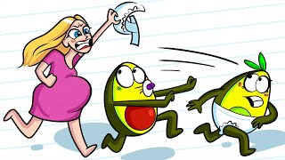 Crazy Pregnant Barbara vs Vegetables | Funny Pregnancy Situations and Pranks by Avocado Family