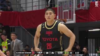 【海外挑戦を経てアルバルク東京でBリーグ復帰後初出場で活躍】津山尚大（A東京#26：8点4アシスト）vs 北海道｜01.15.2020 プロバスケ (Bリーグ)