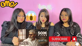 THUNIVU Official Trailer Reaction | Ajith Kumar | H Vinoth | Zee Studios | Boney Kapoor | Ghibran