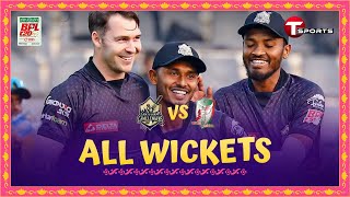 All Wickets | Chattogram Challengers vs Fortune Barishal | BPL 2024 | T Sports