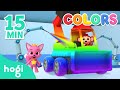 Learn Colors with Cars｜15 min｜Learn Colors for Children | Compilation | 3D Kids｜Hogi Colors