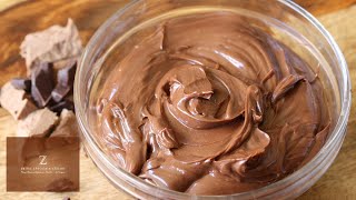 Creamy GIANDUJA CHOCOLATE FROSTING Recipe / Icing / Filling | DallasChocolateClasses.com