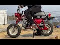 エンジン始動　honda　monkey　z50a　k1　ホンダ　モンキー