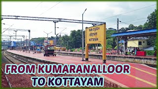 Crossing Meenachil River and Arriving Kottayam railway station