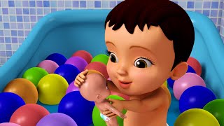 यह स्नान का समय है - Playing with Bath Toys | Hindi Rhymes for Children | Infobells