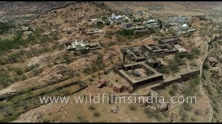 Aerial view of the beauty amidst the ruins of Jalore Fort of Rajasthan