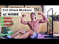 Intense Chest Workout at Home (Bodyweight only)