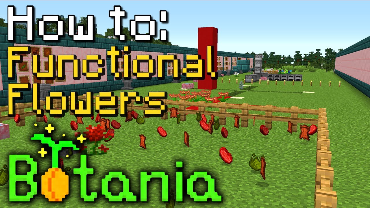 How To Botania Functional Flowers Minecraft 1 16 5 Youtube