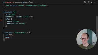DEEP PARTIAL in TypeScript - Advanced TypeScript