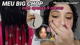 FIZ MEU BIG CHOP COM 9 MESES DE TRANSIÇÃO CAPILAR!!