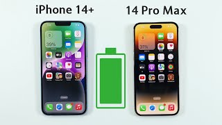 iPhone 14 Plus vs iPhone 14 Pro Max Battery Test | Battery Life DRAIN Test