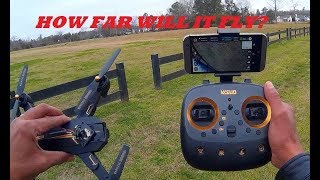 VISUO XS812 GPS RANGE TEST - HOW FAR WILL IT FLY?