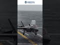 How to land you multi million F-35 Lightning II fighter jet on a ship #shorts #military