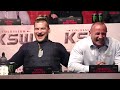 koksu popek pudzian różal mamed na konferencji ksw 39