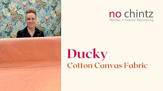 Ducky Woven Cotton Canvas Fabric - No Chintz Textiles Australia