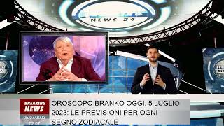 Oroscopo Branko oggi, 5 luglio 2023: le previsioni per ogni segno zodiacale