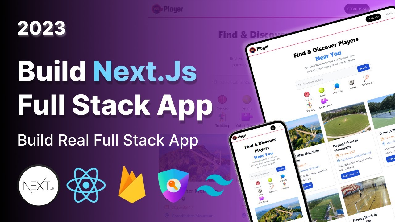 Build Full Stack Next Js 13 App : Next Js, React, Tailwind Css ...