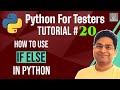 Python for Testers #20 - How to use If Else in Python