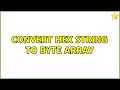 Convert hex string to byte array