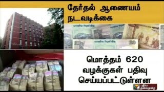 Rupees 8.52 crores unaccounted money seized so far by officials of the election commmision