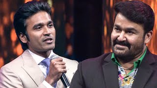 Dhanush Expressing His Love And Respect For Mohanlal At South Award Show