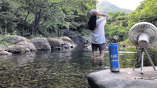 솔캠 | 신박힐링캠프 지리산 하락 계곡 캠핑장 산 속 캠핑 리뷰 | 쉘터모드