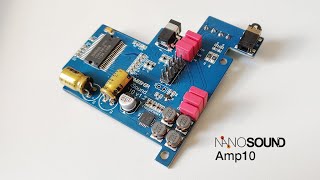 NanoSound DAC2 \u0026 Amp10 Demo - Raspberry Pi DAC + Digital Amplifer Combo