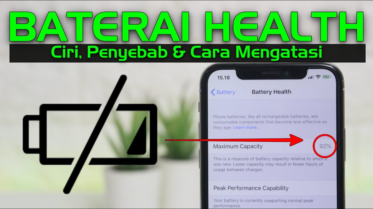 Tips Menjaga Baterai Health IPhone Tetap Stabil!!! - YouTube