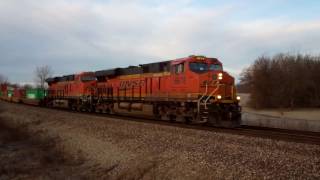 High speed action at the Ancona curve Ancona, IL w/ CSX SD50-2, UP and more 02/04/17 (1/2)