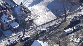 Officials speak as repair work continues on water main break in SW Detroit