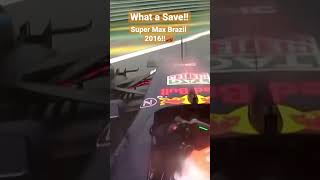 What A Save!! #maxverstappen1 #brazil #2016 #formula1