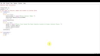 Python GPA Calculator