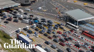 Chaos at the port of Dover leaves travellers queueing for up to six hours
