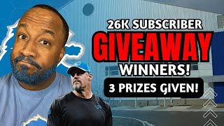 26K Subscriber GIVEAWAY 3 Winners ANNOUNCED