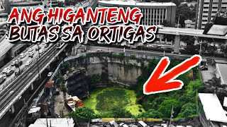 GIANT HOLE SA ORTIGAS MAY NATATAGO PA LANG KWENTO | ANG KWENTO NG GIANT HOLE SA ORTIGAS | iJUANTV