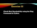 #32 Exercise - Check Host Reachability Using the Ping command in Python. #python #programming