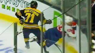 Oliver Wahlstrom Boarding Hit on Martin Fehervary Gets 5 \u0026 Game Misconduct | Capitals vs Bruins