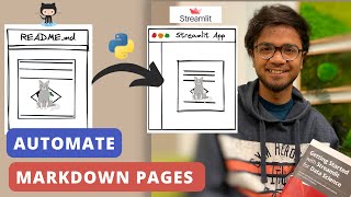 Streamlit Quick Tip - Convert GitHub README files to Streamlit Web App using Streamlit Markdown