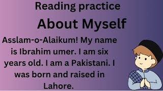 About Myself | Reading Listening and Speaking Practice  | English for Beginners | Level 1