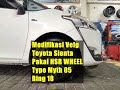 Modifikasi Velg Toyota Sienta Pakai HSR WHEEL Type Myth 05 Ring 18