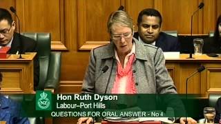 26.9.13 - Question 4: Hon Ruth Dyson to the Minister of Conservation