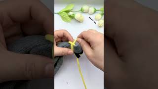 Cloth angle knot, fancy knot, sharing of rope knot skills, knot techniques, knot tutorial, pract