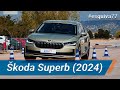 Skoda Superb 2024 - Maniobra de esquiva (moose test) y eslalon | km77.com