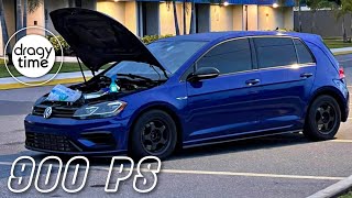 900 PS VW Golf 7.5R EA888 SRX950 Turbo | Acceleration from 100-200 Km/h \u0026 60-130 mph