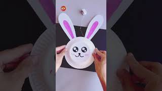 DIY Cute Rabbit Bunny Craft | Easy Paper Plate Bunny for Kids #diy #craft