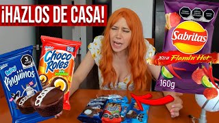 ¡PAPAS FLAMIN' HOT! 🔥, ¡CHOCOROLES, ¡PINGUINOS! - PROBANDO RECETAS DE PRODUCTOS FAMOSOS DE EL ABC