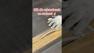 Dlaczego nie używamy rękawiczek na stolarni #dregal #stolarz  #carpenter #bhp #rękawiczki #piła